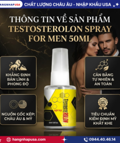 Thông tin về sản phẩm Testosterolon Spray For Men 50ml