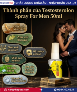 Thành phần của Testosterolon Spray For Men 50ml