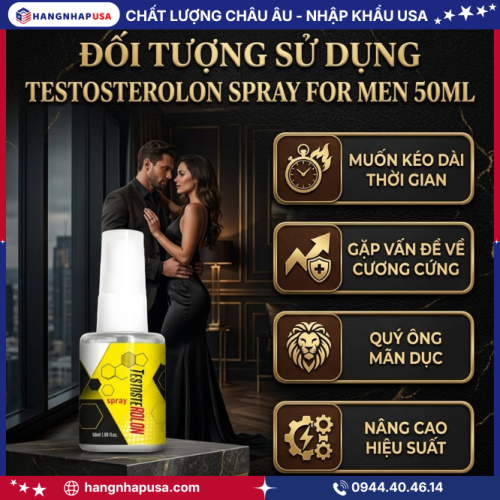 Đối tượng sử dụng Testosterolon Spray For Men 50ml