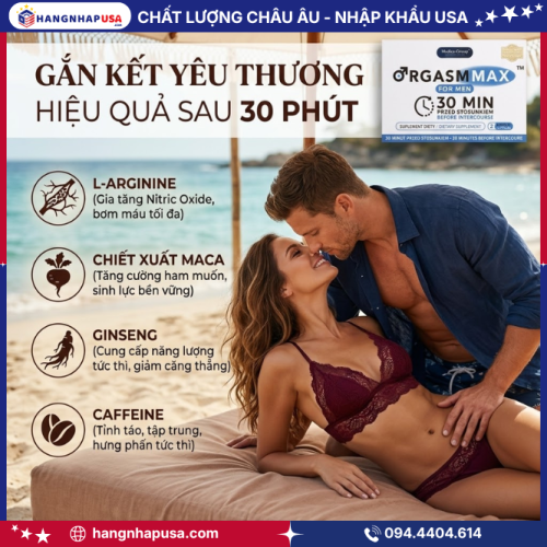 Phân tích thành phần có trong Orgasm Max For Men