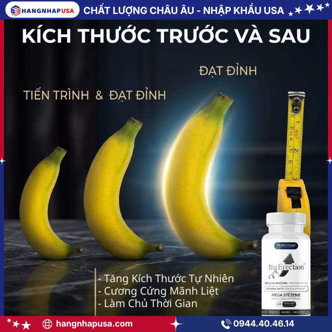 Tăng kích thước dương vật tự nhiên nhờ BigErecion