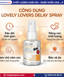 Công dụng chai xịt kéo dài thời gian Lovely Lovers Delay Spray