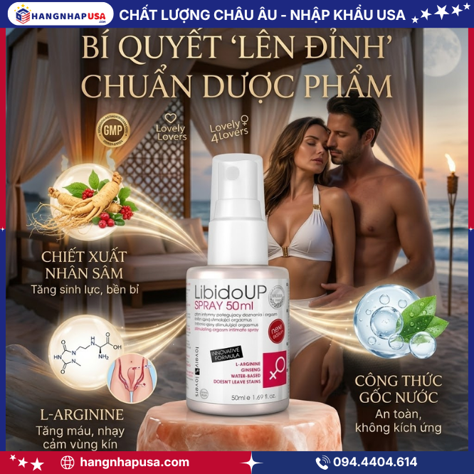 Thành phần xịt tăng ham muốn tình dục nữ LibidoUP Spray