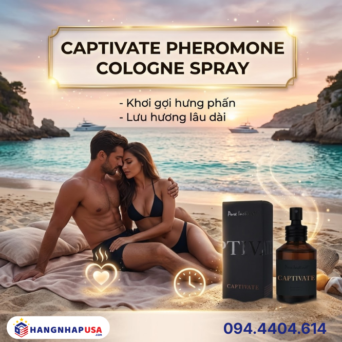 Captivate Pheromone Cologne Spray – Nước hoa thu hút nữ giới từ Mỹ