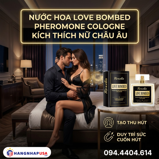 Nước hoa Love Bombed Pheromone Cologne kích thích nữ Châu Âu