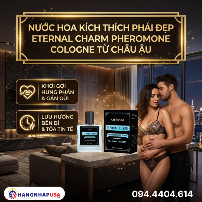 Nước hoa kích thích phái đẹp Eternal Charm Pheromone Cologne từ Châu Âu