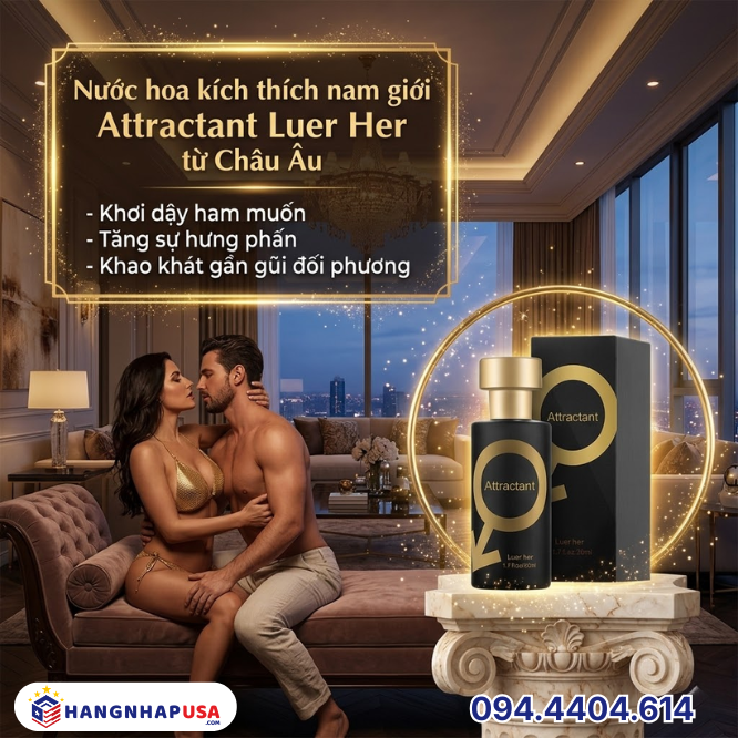 Nước hoa kích thích nam giới Attractant Luer Her từ Châu Âu