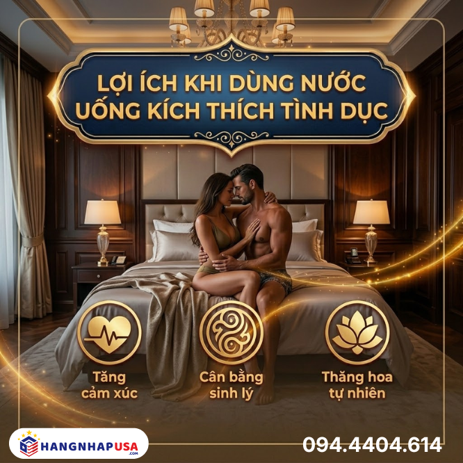 Lợi ích khi dùng nước uống kích thích tình dục