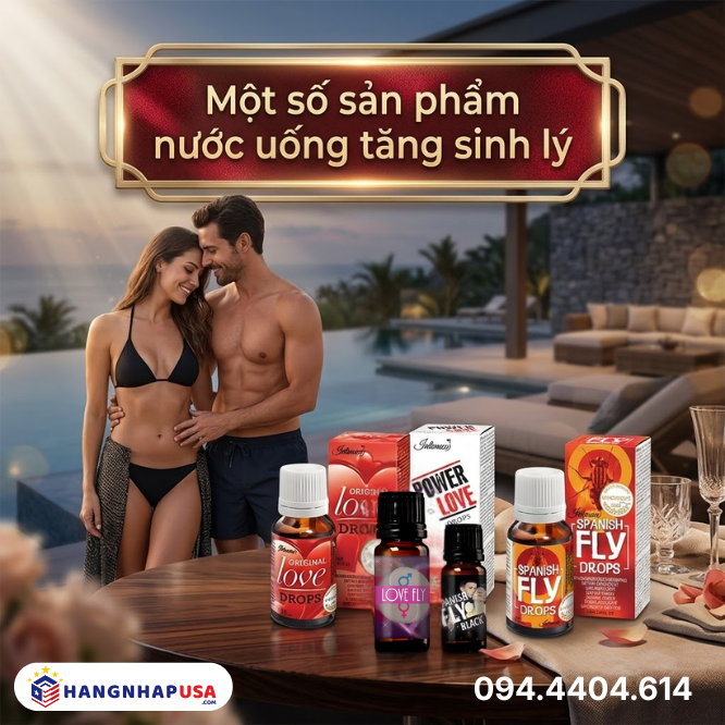 Một số sản phẩm nước uống tăng sinh lý