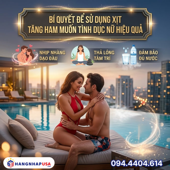 Bí quyết để sử dụng xịt tăng ham muốn tình dục nữ hiệu quả