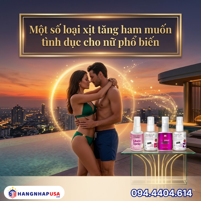Một số loại xịt tăng ham muốn tình dục cho nữ phổ biến