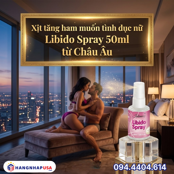 Xịt tăng ham muốn tình dục nữ Libido Spray 50ml từ Châu Âu