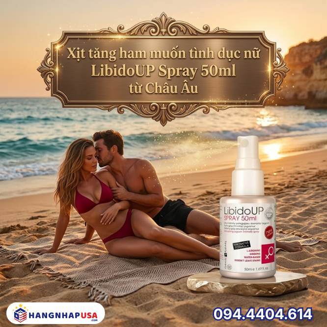 Xịt tăng ham muốn tình dục nữ LibidoUP Spray 50ml từ Châu Âu