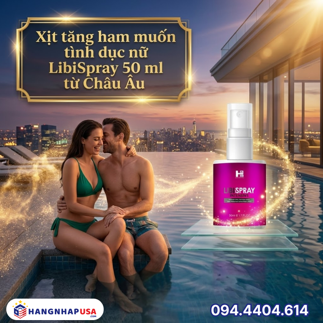 Xịt tăng ham muốn tình dục nữ LibiSpray 50 ml từ Châu Âu