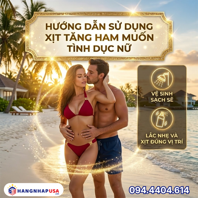 Hướng dẫn sử dụng xịt tăng ham muốn tình dục nữ