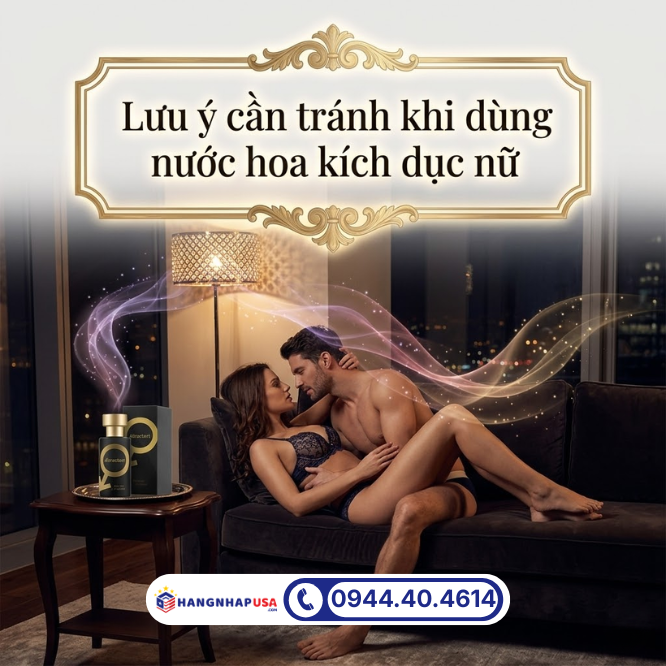 Lưu ý cần tránh khi dùng nước hoa kích dục nữ
