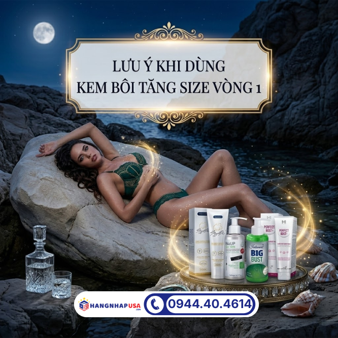 Lưu ý khi dùng kem bôi tăng size vòng 1