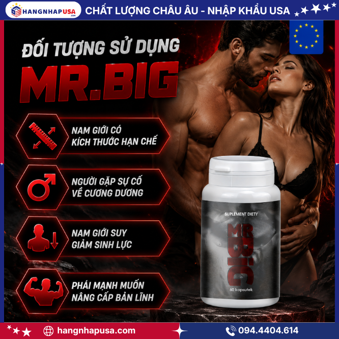 Đối tượng sử dụng MR.BIG 60 viên