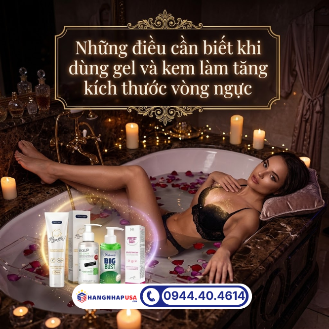 Những điều cần biết khi dùng gel và kem làm tăng kích thước vòng ngực