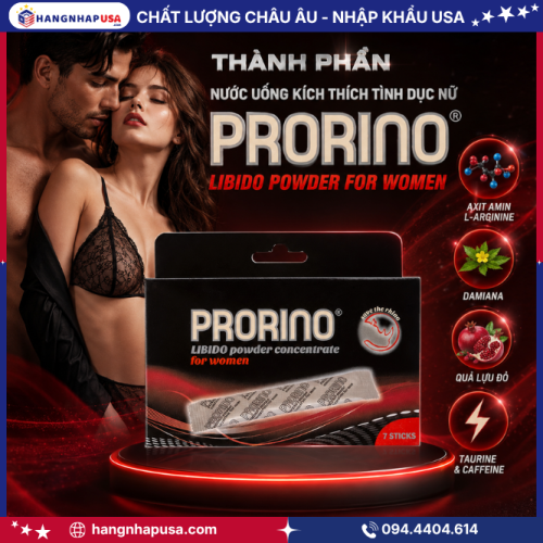 Thành phần của nước uống kích thích tình dục nữ Prorino Libido Powder For Women