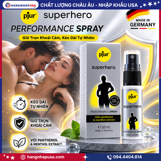 Thông tin về sản phẩm Superhero Performance Spray 20ml