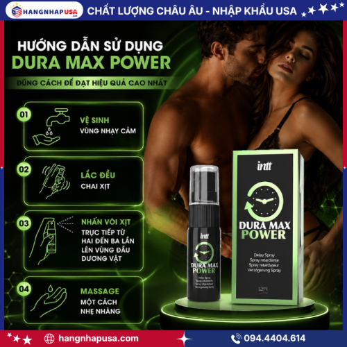 Hướng dẫn sử dụng xịt Intt Dura Max Power Delay Spray đúng cách để đạt hiệu quả cao nhất