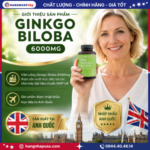 Thông tin của sản phẩm Ginkgo Biloba 6000mg