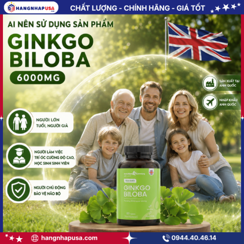 Ai nên sử dụng sản phẩm Ginkgo Biloba 6000mg