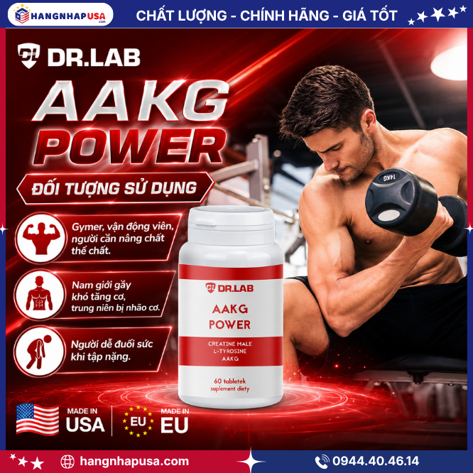 Đối tượng sử dụng viên uống tăng cơ bắp AAKG POWER 60 viên