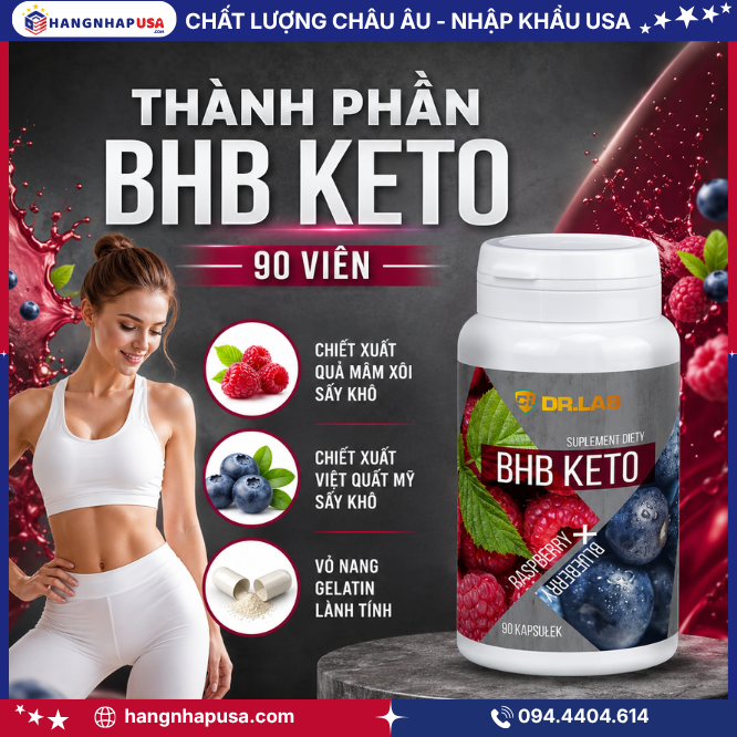 Thành Phần Viên Uống BHB KETO 90 Viên