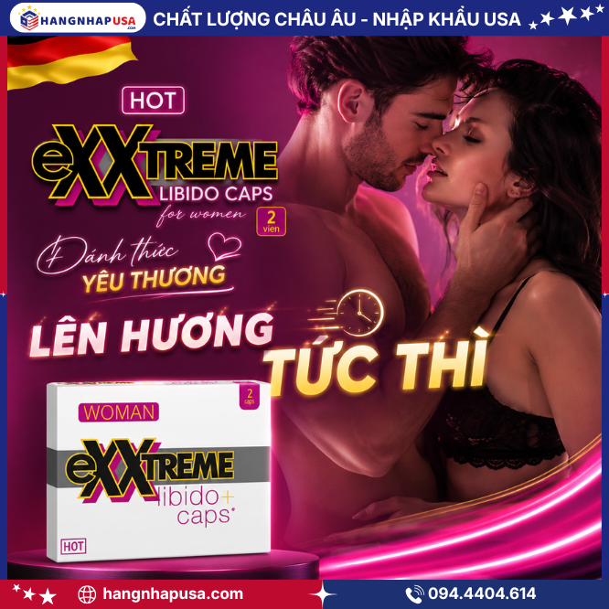 Thông tin về sản phẩm HOT Exxtreme Libido Caps for women 2 viên