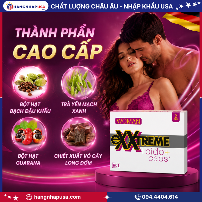 Thành phần của HOT Exxtreme Libido Caps for women 2 viên