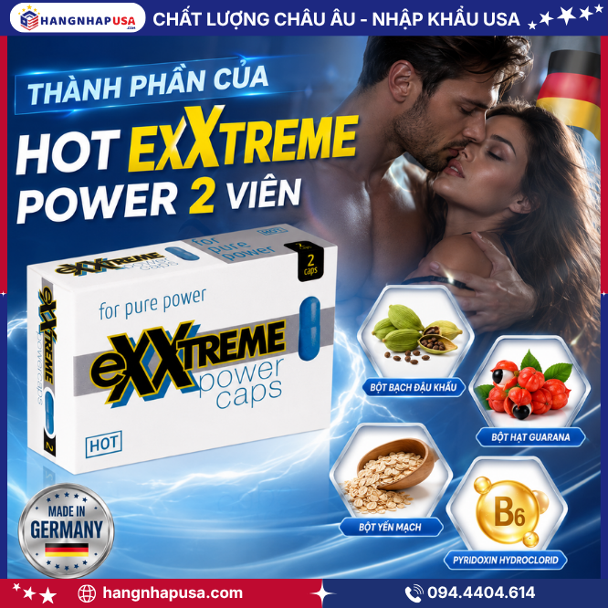 Thành phần của Hot Exxtreme power 2 viên