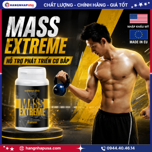Thông tin viên uống tăng cơ bắp MASS EXTREME 60 viên từ Châu Âu
