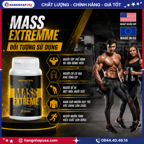Đối tượng sử dụng viên uống tăng cơ bắp MASS EXTREME 60 viên