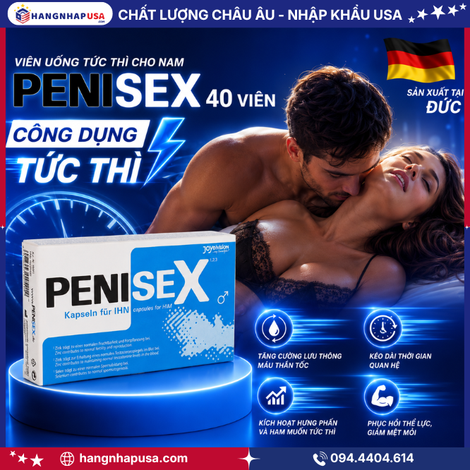 Công dụng viên uống tức thì cho nam PENISEX 40 Viên