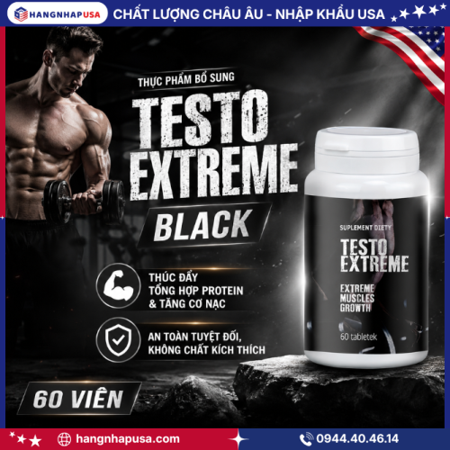 Thông tin về sản phẩm TESTO EXTREME BLACK 60 viên