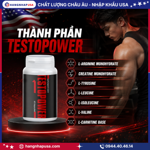 Thành phần của TESTOPOWER 60 viên