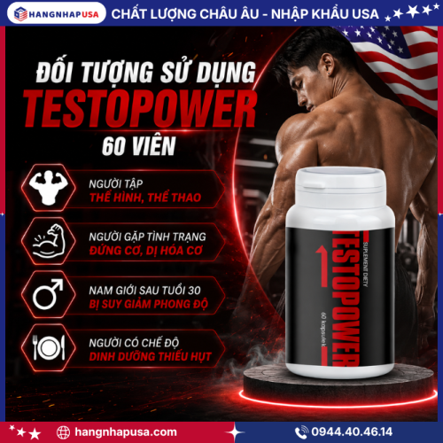 Đối tượng sử dụng TESTOPOWER 60 viên