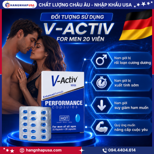 Đối tượng sử dụng V-Activ For Men 20 viên