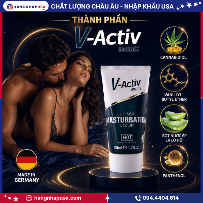 Thành phần của V-Activ Masturbation Cream Unisex 50ml