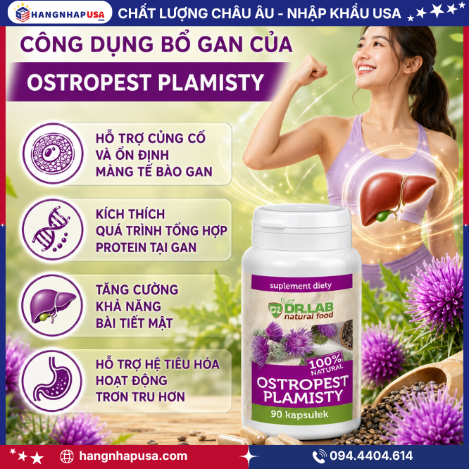 Công Dụng Bổ Gan Của Ostropest Plamisty 90 Viên