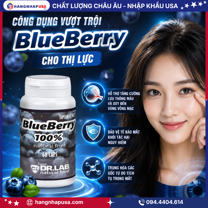 Công Dụng Vượt Trội Của Blue Berry Cho Thị Lực