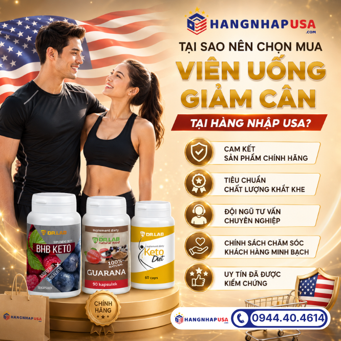 Tại sao nên chọn mua sản phẩm viên uống giảm cân tại Hàng Nhập USA?