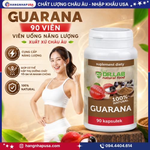Thông Tin Về Viên Uống Năng Lượng Guarana 90 Viên