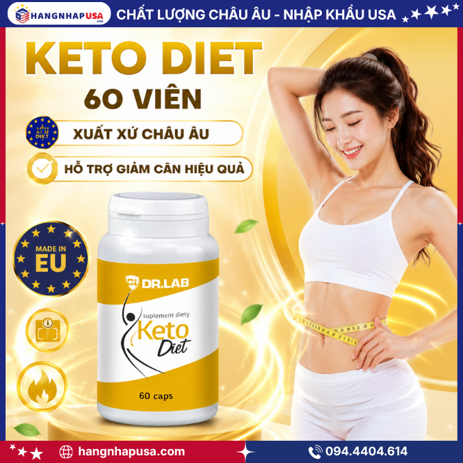 Thông Tin Về Viên Uống Giảm Cân Keto Diet 60 Viên
