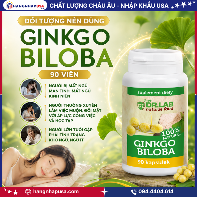 Đối Tượng Nên Dùng Viên Uống Hỗ Trợ Ngủ Ngon Ginkgo Biloba 90 Viên