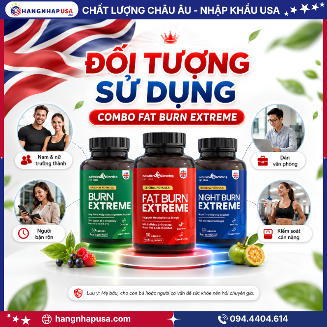 Đối tượng sử dụng Combo Fat Burn Extreme