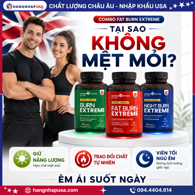Tại sao Combo Fat Burn Extreme không gây mệt mỏi?