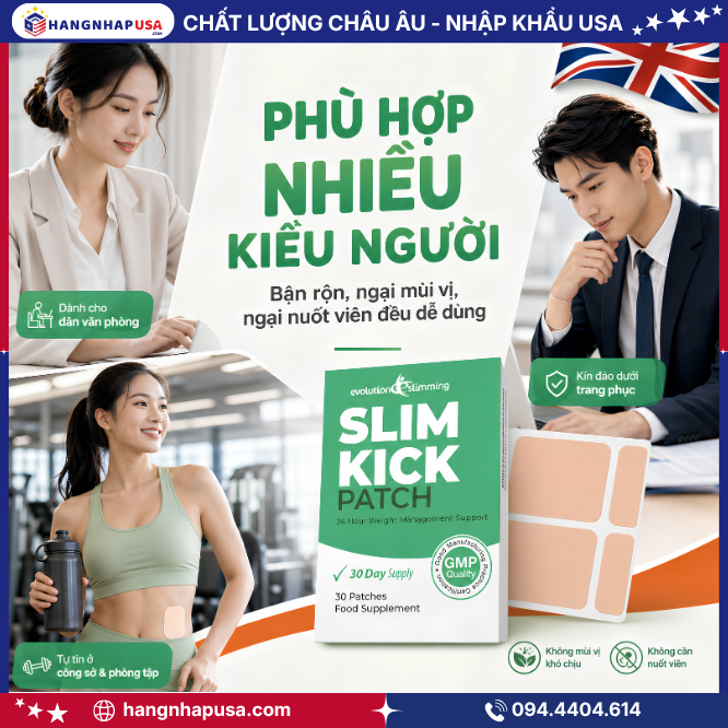 Đối tượng sử dụng miếng dán giảm cân Slim Kick 30 miếng - 3